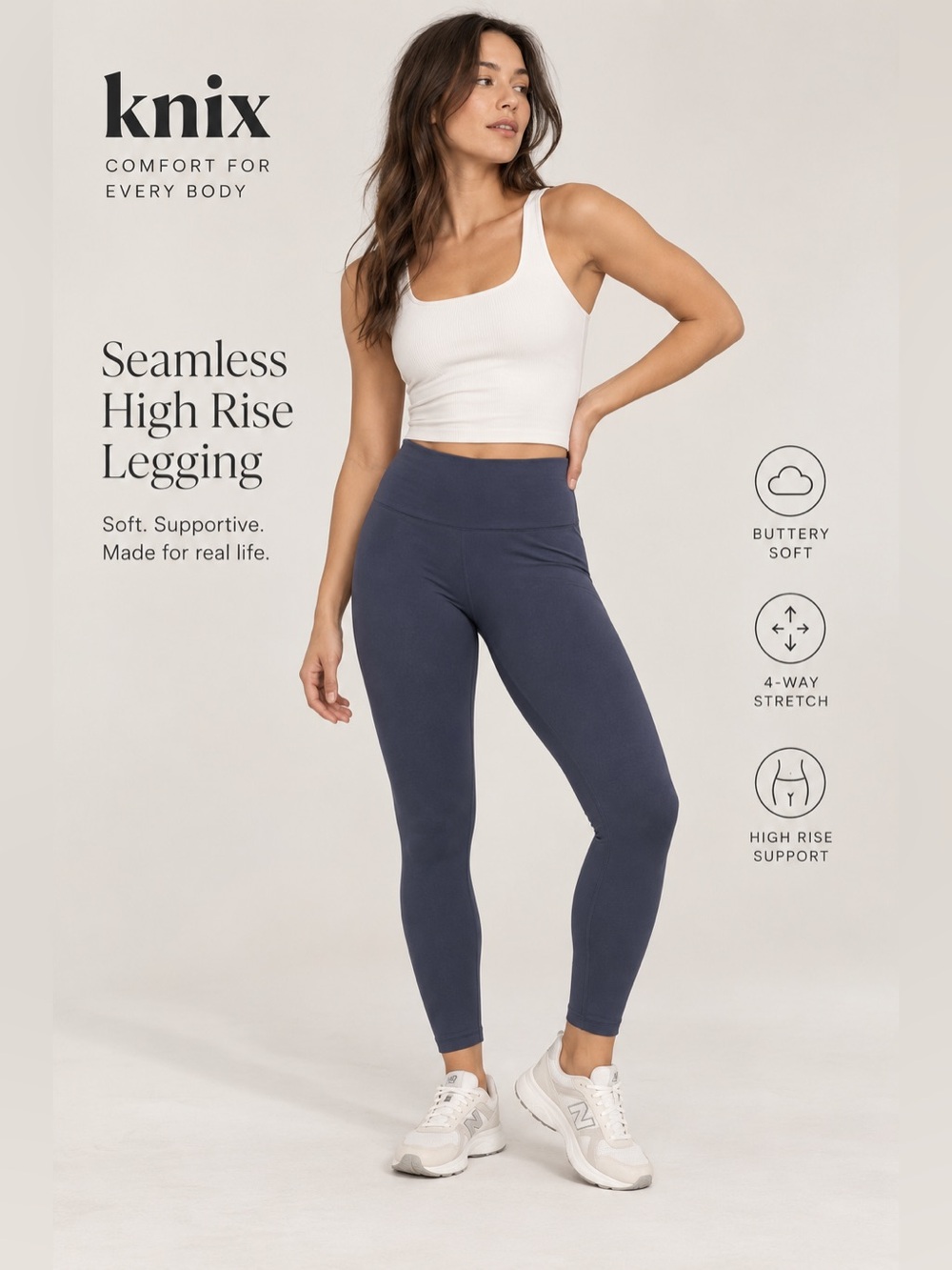 NEW Knix Seamless High Rise Leggings